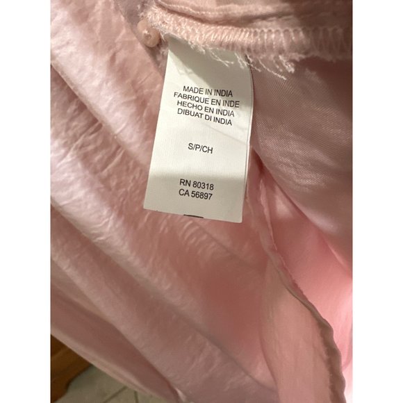 Lucky Brand size S blush pink button front long sleeve top - Picture 4 of 8